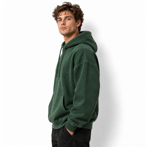 Sweat à capuche surdimensionné pour homme, en tissu épais, offrant un confort premium et une coupe décontractée, idéal pour les journées plus fraîches et le streetwear quotidien. - Product Image 2