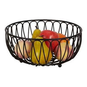 Contenedores de Almacenamiento Metálicos Decorativos para el Hogar, de Calidad Premium, Duraderos, con Acabado Negro, Cestas para Frutas y Verduras - Product Image 3