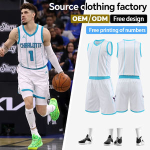 Basketball Uniform <b>Set</b> Custom Adult Breathable Sportswear Plus Size Jersey Shorts - Product Image 1