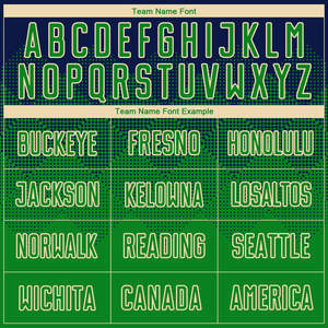 ชุดฟุตบอลทีมเหย้าเหยือนสีกรมท่า-เขียวนีออนแบบซับลิเมชั่น ชุดแข่งขันฟุตบอลสำหรับผู้ชายแบบมืออาชีพ สามารถปรับแต่งได้ - Product Image 4