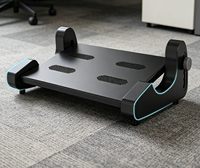 Repose-pieds ergonomique réglable en hauteur pour bureau, avec base antidérapante