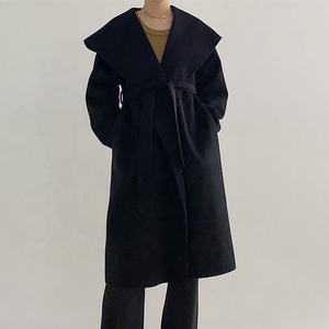 SIDDIQUI HOSINEX Abrigo Casual de Talla Grande para Mujer, de Punto, con Forro de Piel de Muskrat, de Ante Vacuno, Elegante, de Manga Larga, para Otoño - Product Image 3