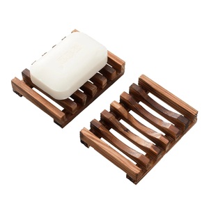 Natural <b>Bamboo</b> <b>Soap</b> <b>Dish</b> Self Draining <b>Soap</b> Holder Wooden <b>Soap</b> Tray Drainage Rack for Bathroom Shower Sink - Product Image 4