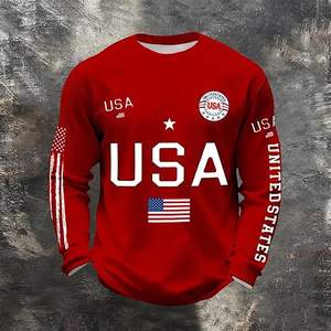เสื้อสเวตเชิ้ตลายธงชาติสหรัฐอเมริกาสำหรับผู้ชาย - Product Image 4