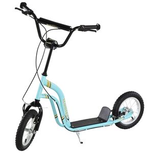 Monopattino Blu da 12 Pollici con Freni a Pinza Anteriori e Posteriori, Ruote Gonfiabili per Bambini 5+ Anni - Leggero in Alluminio - Product Image 1