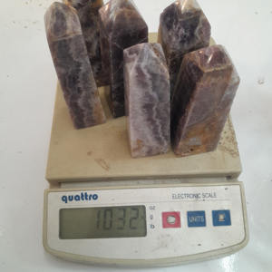 Vente en gros d'obélisque d'améthyste naturelle d'Indonésie 95mm artisanat de haute qualité pierres précieuses en cristal de guérison sculptées - Product Image 6