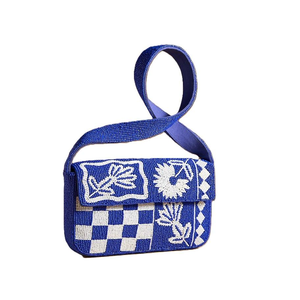 Sac fourre-tout promotionnel tendance et durable en toile brodée à la main, style indien coloré, avec poignée carrée, artisanat ethnique de luxe - Product Image 1
