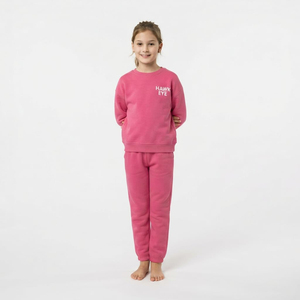 Conjunto Deportivo para Niños, Sudadera de Algodón, Pantalones Deportivos de Color Moderno, Ropa Casual, Fabricante de Ropa OEM ODM, Logotipo Frontal Personalizado - Product Image 6