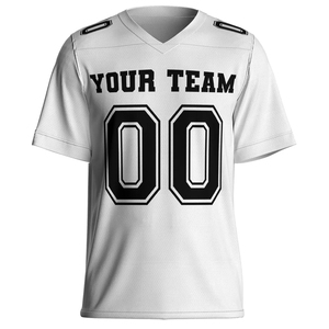 Jersey de Fútbol Americano Personalizado OEM de Alta Calidad, Unisex, Manga Corta, Secado Rápido, Impresión por Transferencia de Calor, Antibacteriano en la Parte Delantera - Product Image 1
