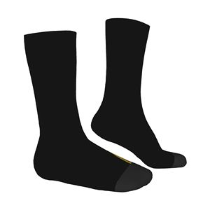 Knee High Solid Black Spandex Knitted Sweat-Absorbent Summer <b>Socks</b> Regular Style for Women and Men - Product Image 1
