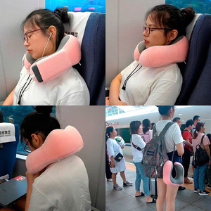 Memory Foam <b>Travel</b> <b>Neck</b> <b>Pillow</b> U-Shaped Removable & Washable Character Pattern - Product Image 6