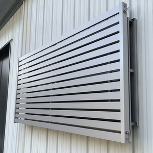 Modern Aluminum Horizontal Slat <b>Window</b> <b>Privacy</b> Screen Exterior Louver Shutter for Home Wall Sunshade Panel - Product Image 2