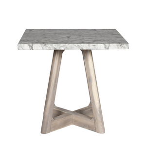 Modern Square GFRC <b>Top</b> Farmhouse <b>Dining</b> <b>Table</b> with Wood X-Base Design for Home Furniture Stable Structure 4 Seating Capacity - Product Image 2