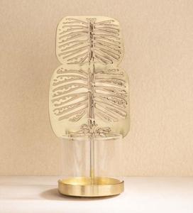 เชิงเทียนเหล็กลายใบไม้สำหรับตกแต่งบ้านดีไซน์โลหะทนความร้อน - Product Image 3