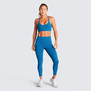 Ensemble de yoga pour femmes, leggings élégants et soutien-gorge de sport pour le fitness et la course à pied, leggings et soutien-gorge doux et confortables - Product Image 4