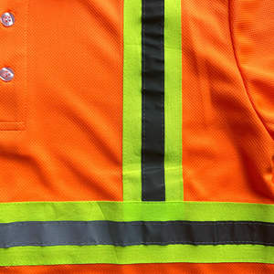 Polo homme, chemise de travail, vêtements de chantier, polo de sécurité réfléchissant, polo haute visibilité à manches courtes - Product Image 4