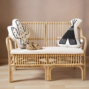 Sillón de mimbre ecológico para niños, sillas de sofá de tamaño mini para bebés, sillón de tamaños y colores personalizados, precio barato - Product Image 5