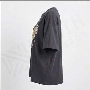 เสื้อยืดโอเวอร์ไซส์คุณภาพสูง ผ้าฝ้าย 100% สำหรับผู้ชาย รุ่นใหม่ล่าสุด สกรีนโลโก้ได้  แบบเรียบ หนา สไตล์ลำลอง ขายส่ง - Product Image 6