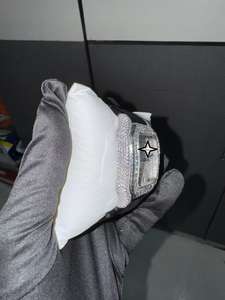 Reloj de Hombre Cuadrado Personalizado Estilo Hip Hop, Acero Inoxidable, Diamantes Moissanite Tallados, Cristal Analógico Único, Correa de Cuero a la Moda - Product Image 4