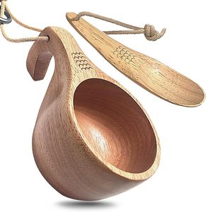 Taza Kuksa Natural, Económica, Tallada a Mano, de Madera, para Café, Té y Aventuras al Aire Libre - Product Image 1