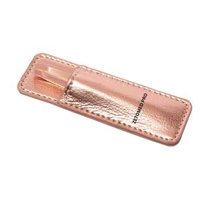 Pinza Inclinada Mini ZETOMED PRO Color Oro Rosa - Acero Inoxidable, Punta Lisa, Herramienta Duradera para Pestañas - Product Image 3