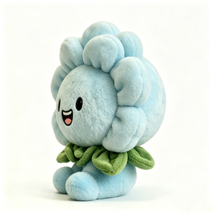 Juguete de peluche de flor azul suave, juguete de peluche agradable al tacto, peluche de flor premium para abrazar, peluche acogedor para aliviar la ansiedad - Product Image 4