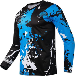 Maillot de motocross sur mesure, coupe athlétique, manches longues, taille plus, 100% polyester, pour ATV, tout-terrain, moto cross - Product Image 3