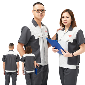 Ensemble de haute qualité vêtements de construction uniformes vêtements de travail conception et logo personnalisés pantalon/chemise de soudage hommes et femmes durables-Échantillon gratuit - Product Image 2