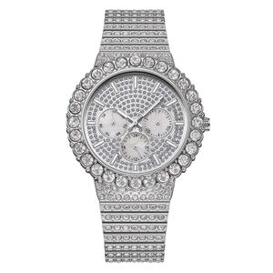 Montre Hip Hop Diamantée Bling Bling pour Homme et Femme, Mouvement Quartz, Bijou de Poignet Tendance, Vente Chaude - Product Image 5