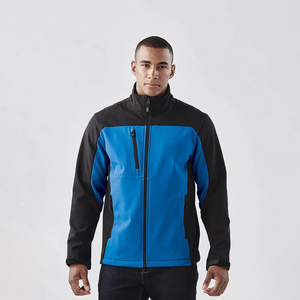 Veste softshell thermique zippée intégrale pour homme, col montant, unie, doublée polaire, style décontracté automne, service OEM - Product Image 3