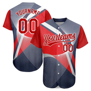 Custom Durable Polyester Fiber <b>Baseball</b> Jersey Digital Sublimation Printing Cardigan-Style Sports Competition <b>Baseball</b> Shirt - Product Image 1