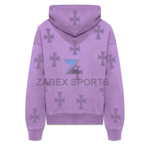 Sudadera con Pedrería Personalizada para Hombre, Sudadera con Capucha con Pedrería para Hombre al por Mayor, Proveedor Premium de Moda - Product Image 2