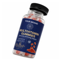 Bonbons gélifiés moelleux aux saveurs de fruits premium avec mélange de fruits naturels, emballage en conteneur scellé pour une consommation quotidienne pratique