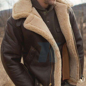 Modern Design Winter Clothing <b>Shearling</b> <b>Jacket</b> <b>For</b> <b>Men</b> Comfortable Fit Soft Durable Material <b>Shearling</b> <b>Jacket</b> <b>For</b> Streetwear - Product Image 3