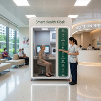 Huasheng Medizinischer Intelligenter KI-gestützter Smart Health Checkpoint: Klinik-Arzte Ferngesteuerte Selbstbedienungs-Touchscreen OEM Gesundheitslösung