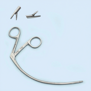 Pince à tendons Carroll Pacho Industries 5,5 pouces courbée 2 x 8 mm à mâchoires dentelées Instrument chirurgical orthopédique réutilisable - Product Image 3