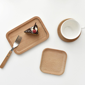 Custom Logo Wooden Sushi Cheese Dessert Platters Food Serving <b>Tray</b> Beech Oval <b>Tray</b> <b>Small</b> Children Tableware Plate - Product Image 5