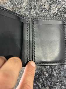 Handmade Vintage Genuine Leather Trifold Wallet Mens RFID Blocking Slim Credit <b>Card</b> Pocket <b>Holder</b> OEM Factory NTW-0008 - Product Image 2