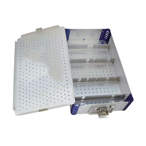 Aluminum Sterilization Box with <b>Silicone</b> <b>Mat</b> & Locking Lid for Surgical Instrument 368mm x 217mm x 77mm By Mahfooz Instruments - Product Image 3