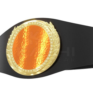 Cinturón de Campeonato de Lucha Libre Personalizado con Color Único, Correa Resistente de Cintura Alta con Placas Estampadas Estándar en mm - Product Image 4