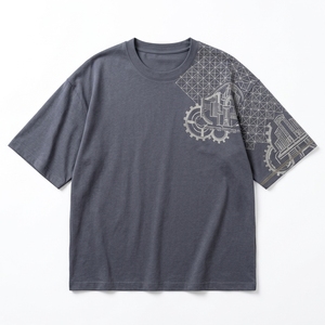 Camiseta de Manga Corta para Hombre, 100% Algodón, Cuello Redondo, Corte Holgado, Estampado Gráfico, Hombros Caídos, Estilo Urbano, Talla Grande, Personalizable (OEM) - Product Image 6