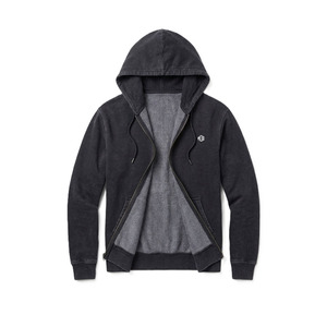 เสื้อฮู้ดซิปผ้าฟลีซสีพื้นสำหรับผู้ชาย ทรงปกติ สไตล์มินิมอลลำลอง สตรีทแวร์ รับทำโลโก้ ขายส่งจำนวนมากจากโรงงาน - Product Image 4