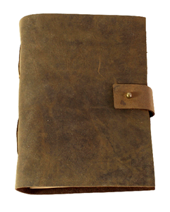 Carnet de voyage vintage personnalisé en cuir véritable, couverture de journal en cuir véritable Crazy Horse marron avec pages intérieures remplaçables sur mesure - Product Image 1