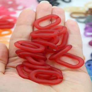 Maillons de chaîne en résine de style vintage pour la création d'accessoires rétro, maillons de chaîne en résine légers et colorés pour bracelets de bijoux - Product Image 1