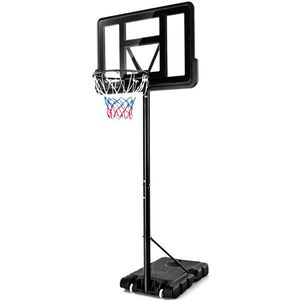 Canestro da Basket Portatile Regolabile con Tabellone Infrangibile e Ruote per Campi Esterni - Product Image 3