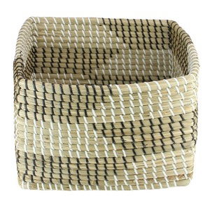 Brown Woven Accent Seagrass <b>Basket</b> Handmade <b>Storage</b> <b>Basket</b> Wholesale eco-friendly Made in Vietnam - Product Image 1
