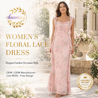 Robe de soirée pour femme, sans manches, en maille, à volants, maxi, formelle
