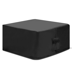 Housses de pouf carrées personnalisées en gros OEM/ODM, faciles à nettoyer, style moderne, résistantes aux UV, en polyester enduit PU 420D/600D - Product Image 1