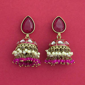เครื่องประดับทองเหลืองแฮนด์เมด Kanhai Jewels รุ่นล่าสุด สไตล์อินโดเวสเทิร์น สำหรับงานแต่งงาน ประดับด้วยเมเฮนดี รุ่น 112380 - Product Image 4
