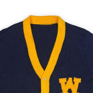Crea tu Propio Suéter Cárdigan de Punto con Logotipo Personalizado de Alta Calidad, Cuello en V, Informal, para Hermandades/Fraternidades/Escuelas/Universidades - Product Image 2
